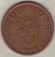 Philippines. U.S. A. Administration. 1 Centavo 1916 S San Francisco.  Bronze .KM# 163 - Filippine