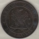 10 Centimes 1855 B Rouen  Ancre Napoléon III - Autres & Non Classés