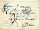 1868- Cover From St Petersbourg  To Paris - P. 38  +French Rating 33 Black -  +  Blue French Entrance - Briefe U. Dokumente