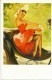 Pin Ups Of GIL ELVGREN Postcard RPPC - (229) Years 1940's,1950's And 1960's - Size 15x10 Cm.aprox. - Pin-Ups