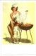 Pin Ups Of GIL ELVGREN Postcard RPPC - (230) Years 1940's,1950's And 1960's - Size 15x10 Cm.aprox. - Pin-Ups