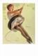 Pin Ups Of GIL ELVGREN Postcard RPPC - (197) Swingin' Sweettie, 1967 - Size 15x10 Cm.aprox. - Pin-Ups