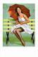 Pin Ups Of GIL ELVGREN Postcard RPPC - (171) Queen's Rain, 1962 - Size 15x10 Cm.aprox. - Pin-Ups