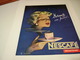 ANCIENNE PUBLICITE CAFE NESCAFE DECAFEINE 1957 - Affiches