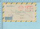Brasil - Air Mail, Red Meter Stamp 1965, Commercial Envelope, Banco Do Brasil, Postmark REGISTRADA 310554 - Lettres & Documents