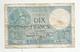 Billet , Dix Francs , 10 , MINERVE , 6-4-1939 , 2 Scans - 10 F 1916-1942 ''Minerve''