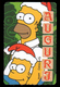 CARD - AUGURI Di NATALE (Simpsons: Homer & Bart) - Weihnachtsmänner