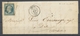 1853 Lettre N°10 25c Bleu BDF Obl PC1031 CAD T15 CREST DROME(25) TB. X2624 - 1849-1876: Période Classique