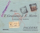 1906 Raccomandata Da Milano Per Palermo Con Floreale 40 Cent 021 - Storia Postale