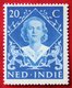 Inhuldigingszegel 20 Ct Koningin Juliana NVPH 350 1948 Ongebruikt / MH NEDERLAND INDIE / DUTCH INDIES - Indes Néerlandaises