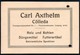 B4598 - Cölleda - Carl Axthelm - Holz Kohlen Düngemittel Futterartikel  - Rechnung Quittung 1917 - 1900 – 1949