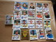 LOT FOOTBALL PANINI 1990 FOOT FRANCE MARSEILLE SAINT ETIENNE PSG CANNES LYON BORDEAUX BREST TOULON + 2E DIVISION - Trading Cards