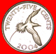 # BIRD: BERMUDA ★ 25 CENTS 2004! LOW START ★ NO RESERVE! - Bermudes