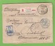 LETTRE RECOMMANDÉE DE BRUXELLES, AVEC NOS 78,112 ET 120,POUR OSNABRÜCK. - 1905 Breiter Bart