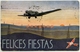Postal Avion Aeroposta Felices Fiestas Aeropostal Argentina 1938 Matasello Bahia Blanca - Argentine