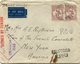 AUSTRALIE LETTRE PAR AVION CENSUREE DEPART SYDNEY 3 NO 41 POUR LES ETATS-UNIS - Storia Postale