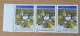 France - Bande De 3 Timbres Avec Bord De Feuille YT N°2395 Neuf ** Variété Tour Eiffel Jaune - 1986 - Neufs