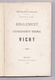 Réglement De L'établissement Thermal De Vichy, 1880, Préfecture De L'Allier, Table Scannée - Bourbonnais