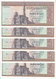 EGYPT 1 EGP 1975 P-44 SIG/ ZINDO #14 LOT X5 UNC NOTES  */* - Egypte