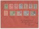 FDC 1942 Complete Set Of 12, British Somaliland Protectorate, Registered Used To Aden. - Somaliland (Protectorate ...-1959)