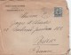 ALEXANDRIE MOUCHON SURCHARGE YT 62 SEUL SUR LETTRE 9/3/22 POUR PARIS -                        TDA269A - Lettres & Documents