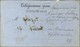 Télégramme Daté De Bordeaux Le 29 Décembre 1870 Adressé à Monsieur Glaizot à Paris. Càd Bleu Ondulé PARIS CENTRAL 6 FEVR - Guerra Del 1870