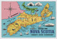 Canada, Carte Géographique, Greetings From Nova Scotia, Canada's Ocean Playground, Neuve - Maps