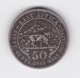 50 Cents (1/2 Shilling) 1949  TTB - British Colony