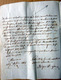 PECHE DE FORNICATION LETTRE DU VICAIRE GENERAL AU CURE BLAIN DE PONT DE BEAUVOISIN 1828 - Manuscrits