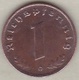 1 Reichspfennig 1939 G (KARLSRUHE)  .Bronze - 1 Reichspfennig