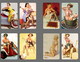 Delcampe - 220+ Pin Up Girl Calendar 2015 , Mini Card, Painting Card - Tamaño Pequeño : 2001-...