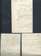 4 LETTRES DE 1891/1900/08 ECRITE DE MIGENNES : - Manuscripts