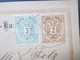 Österreich Ganzsache 1890 Mit Zusatzfrankatur Nr. 45 Nach St. Gallen Gelaufen Mit AK Stempel - Briefe U. Dokumente