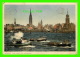 HAMBURG, GERMANY -  ELBE, STADT UND KAISERHOFT - ANIMATED WITH SHIPS - TRAVEL - - Autres & Non Classés