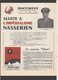 Militaria Politique / Feuillet "Document" De1956 / Col.Nasser  / Alerte à L'Impérialisme Nasserien "Un Nouveau Führer " - Documents Historiques