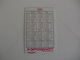 Aeroflot Soviet Airlines Pocket Calendar 1981 - Small : 1981-90