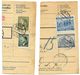Czechoslovakia Bohemia & Moravia 1941/1944 2 Parcel Cards Semily / Semil - Briefe U. Dokumente