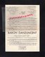 87- LIMOGES- FAIRE PART DECES SPORTING ROMANET- GRAND SEMINAIRE POUR COMBATTANTS DES LITRES-BARON DANZUNCENT - Décès