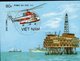 Hubschrauber Der Welt 1989 Vietnam Block 68 A+B O 9€ Erdöl-Plattform Bloque S/s Air Bloc Souvenir Sheet Bf Viet Nam - Vietnam