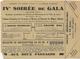 BULLETIN DE SOUSCRIPTION ET D'ENTRE IV SOIREE DE GALA  PERSONNEL MUNICIPAL VILLE DE LYON  -1939 - Tickets D'entrée