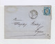 Type Céres 25c. Bleu Type II Sur Lettre. Cachet Montélimar Gros Chiffres 2448. (532) - 1849-1876: Période Classique