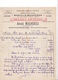 Facture 1925 André Magnères, Propriétaire-récoltant, Vins Doux Naturels, Banyuls-sur-Mer (Pyrénées-Orientales) - Food