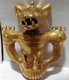 TAIRONA CULTURE, ZOOMORPHIC FIGURE, PRECOLOMBIAN, LOST WAX, TUMBAGA, GOLD PLATED, SIERRA NEVADA, COLOMBIA, UNIQUE, 73 G. - Autres & Non Classés