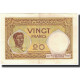 Billet, Madagascar, 20 Francs, Undated (1937-47), KM:37, SUP - Madagascar