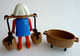 RARE PLAYMOBIL KLICKY 3372 FEMME Médiévale Avec Deux Sceaux En Loose 1977-79-80 - Playmobil