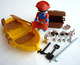 RARE PLAYMOBIL KLICKY EQUIVALENCE DE  BOITE 3570 Barque Au Trésor 1979-80 à 1984-85 EN LOOSE - Playmobil