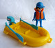 RARE PLAYMOBIL KLICKY EQUIVALENCE DE  BOITE 3574 Canot Pneumatique 1979-80 à 1984-85 EN LOOSE Incomplet - Playmobil