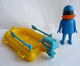 RARE PLAYMOBIL KLICKY EQUIVALENCE DE  BOITE 3574 Canot Pneumatique 1979-80 à 1984-85 EN LOOSE Incomplet - Playmobil