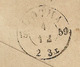 Postwaardebrief Van SACHSEN Met 2 Neugroschen Naar LEIPZIG Op 3 XII 1859 Naar GOTHA - Saxony