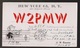 QSL Card New York To England 1946 - Radio Amateur